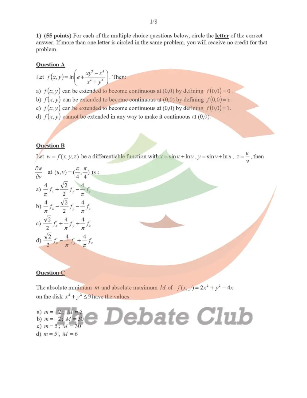 MAT 224 Final, Fall 2015, page 2