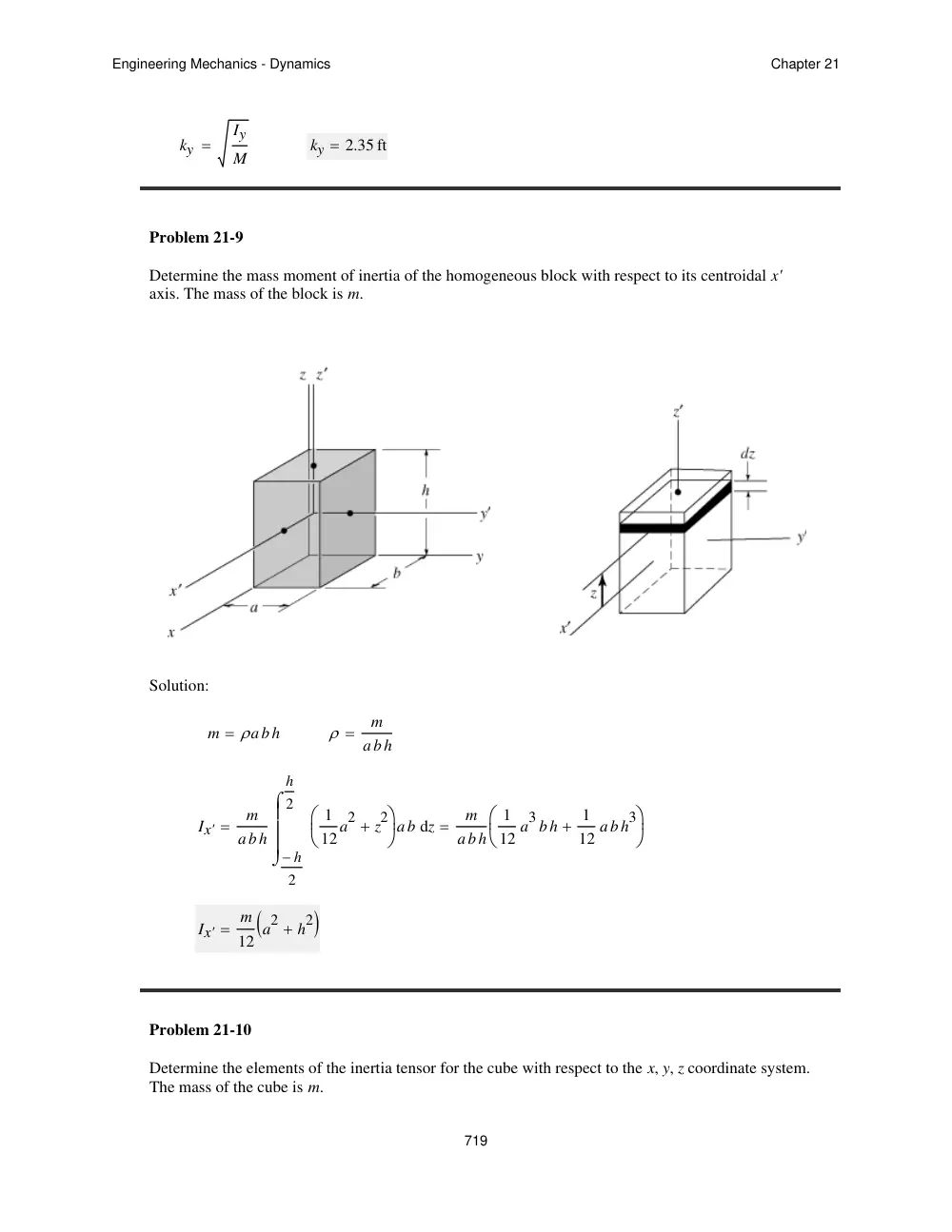 MEN 201 Problems For Chapter 21 with Solutions, Spring 2012, page 6