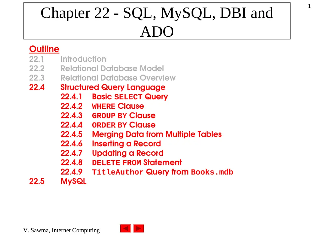 CSC 385 Chapter 22, Fall 2003, page 1