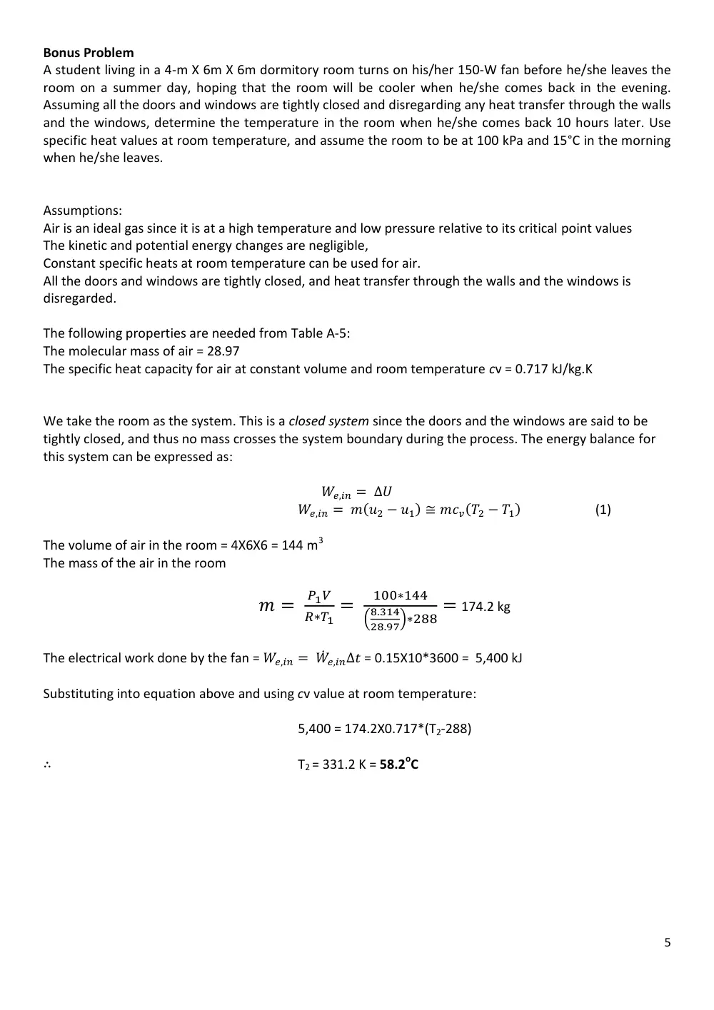 MECH 310 Exam 1 with Solution, Fall 2011, page 5