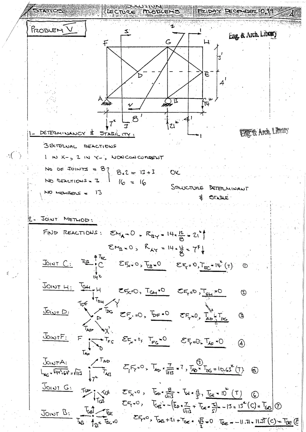 CIVE 210 Problems, Fall 1998, page 2