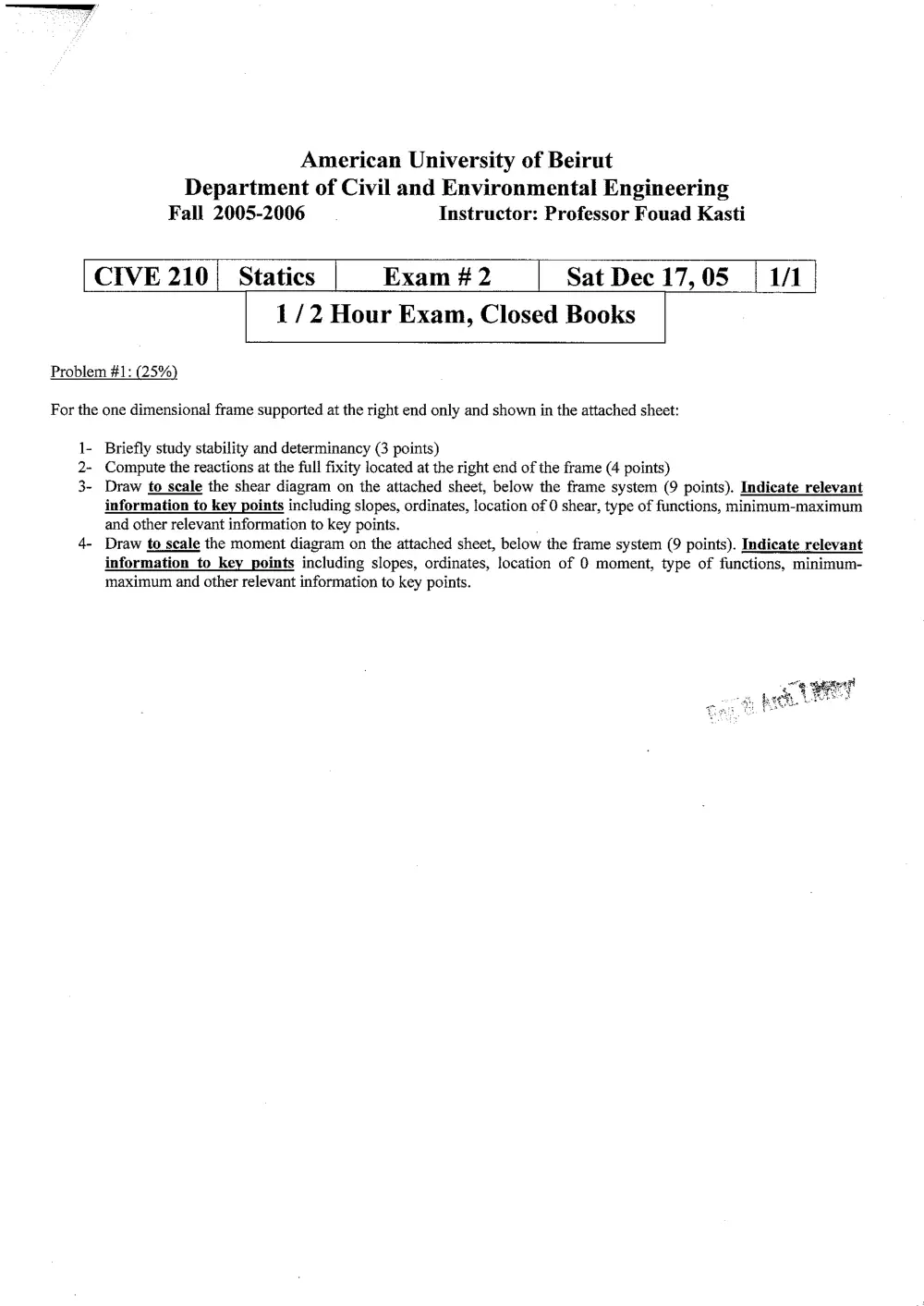 CIVE 210 Problems, Fall 1998, page 5