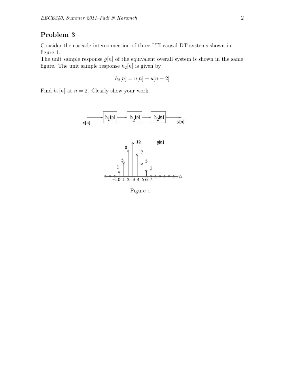EECE 340 Homework Problem Set 3, Summer 2011, page 2