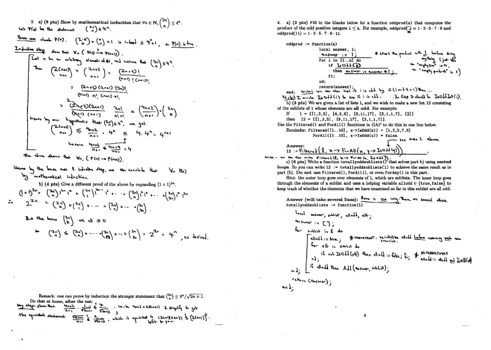 MATH 211 Exam 2 with Solution, Fall 2007, page 3