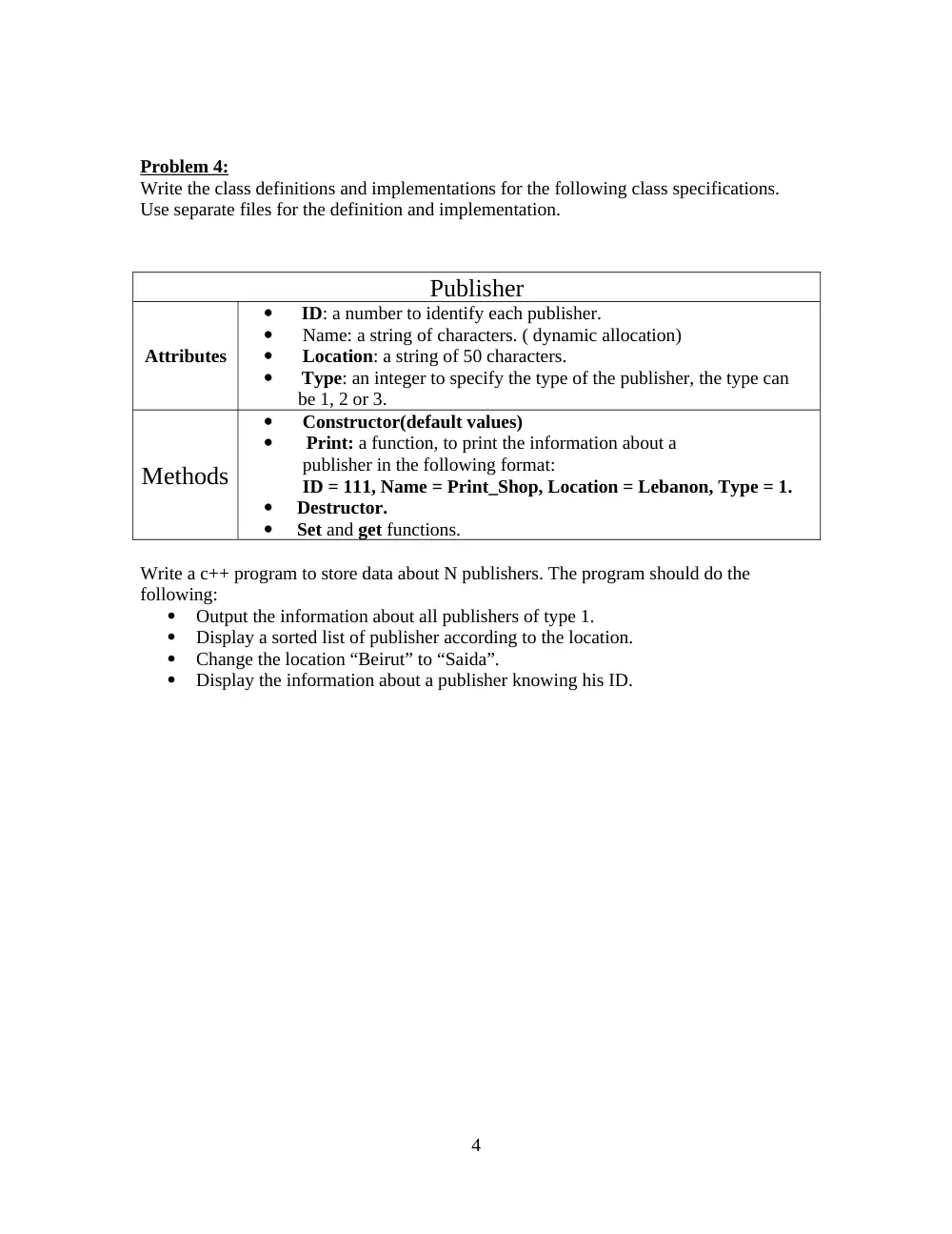 CSI 250L Lab 4, Spring 2012, page 4
