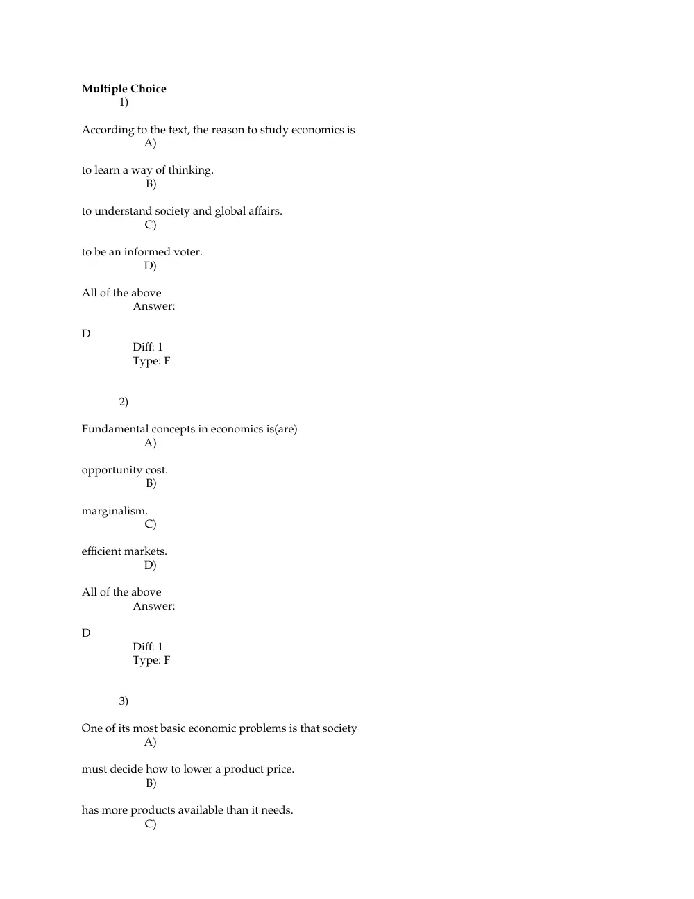 ECON 211 Problems, Spring 2008, page 1