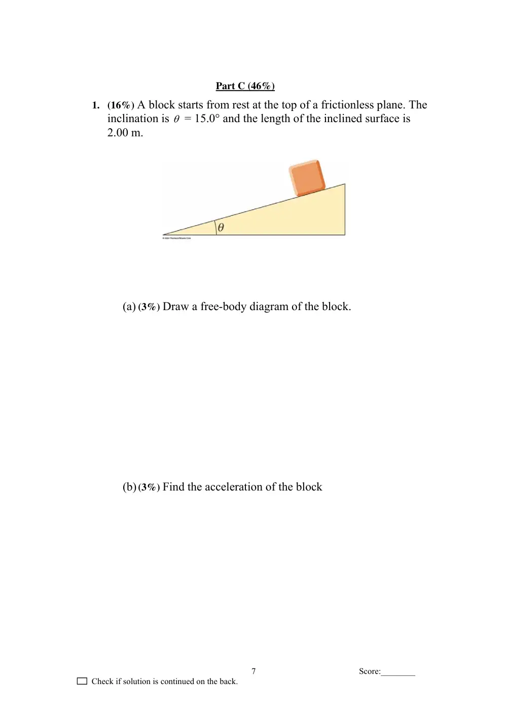 PHYS 103 Final, Fall 2007, page 7