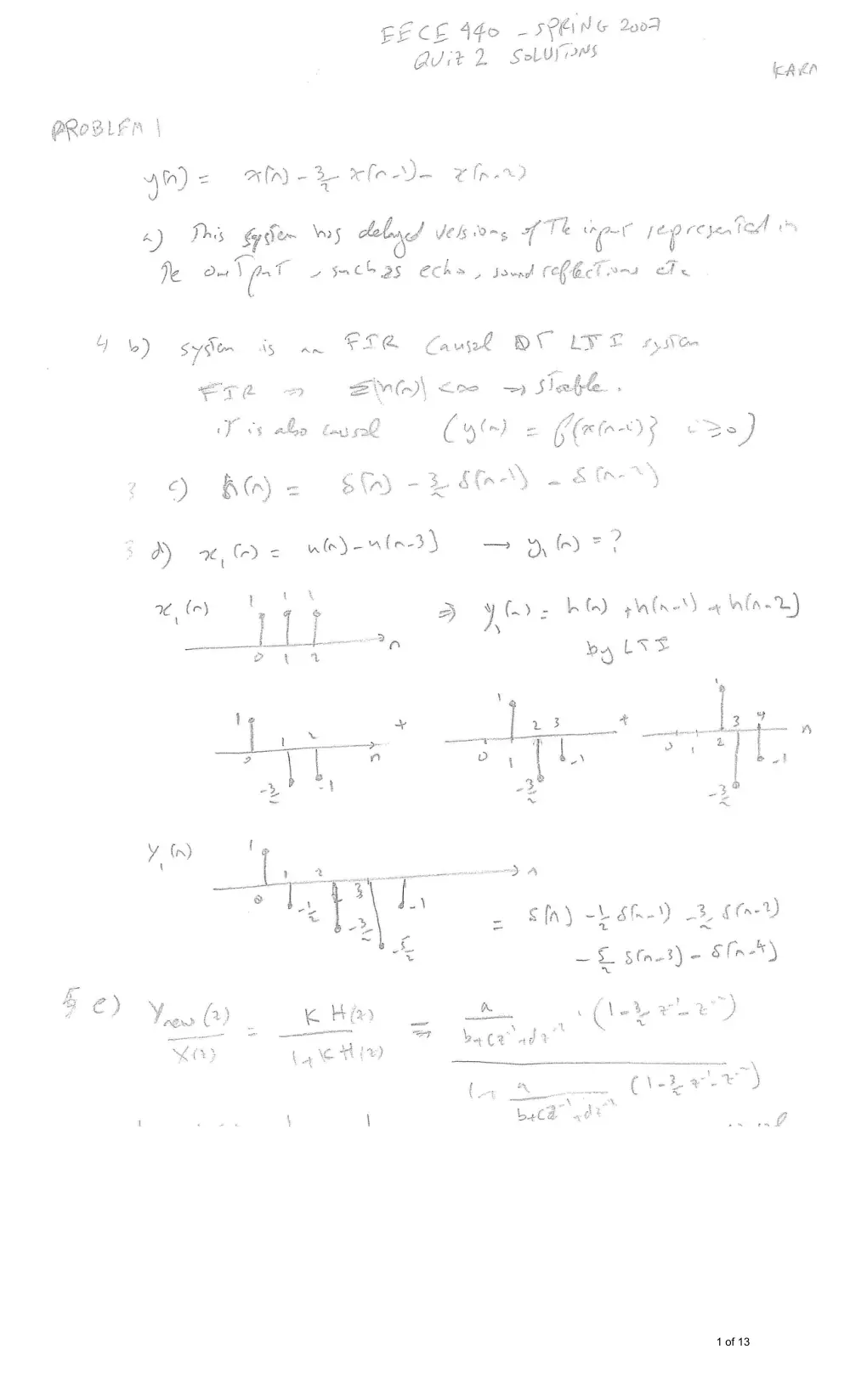 EECE 340 Exam 2, Fall 2007, page 1