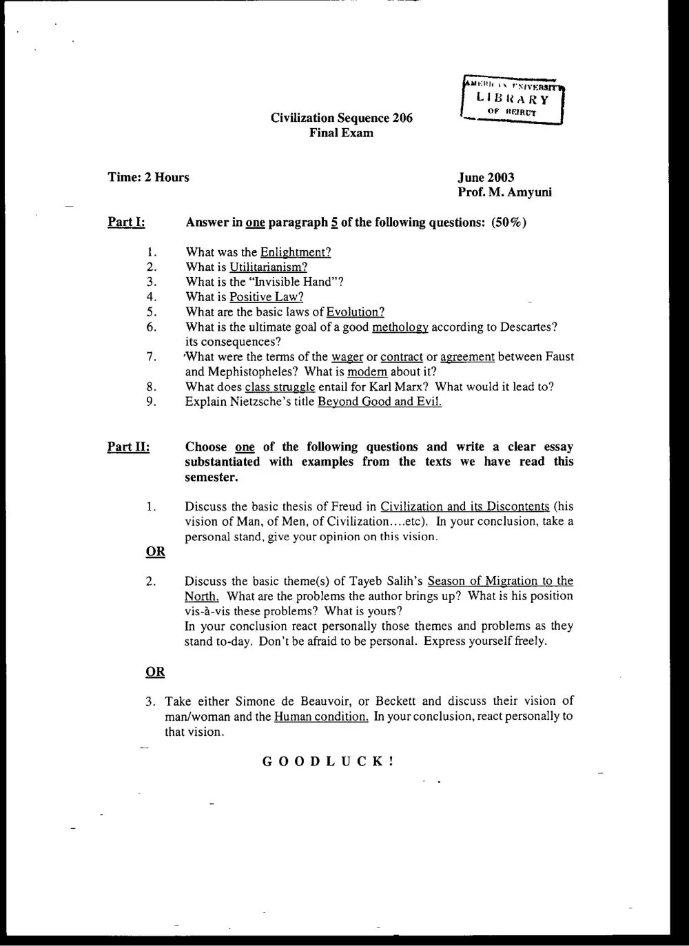CVSP 206 Final, Spring 2003, page 1