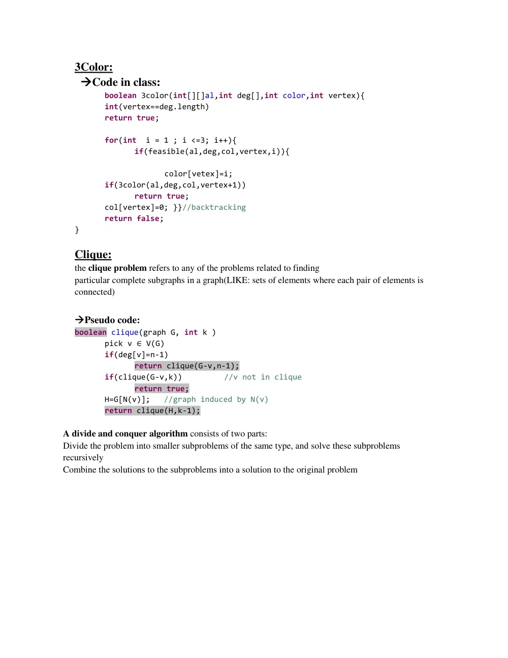 CSC 310 Notes for Final, Fall 2018, page 8