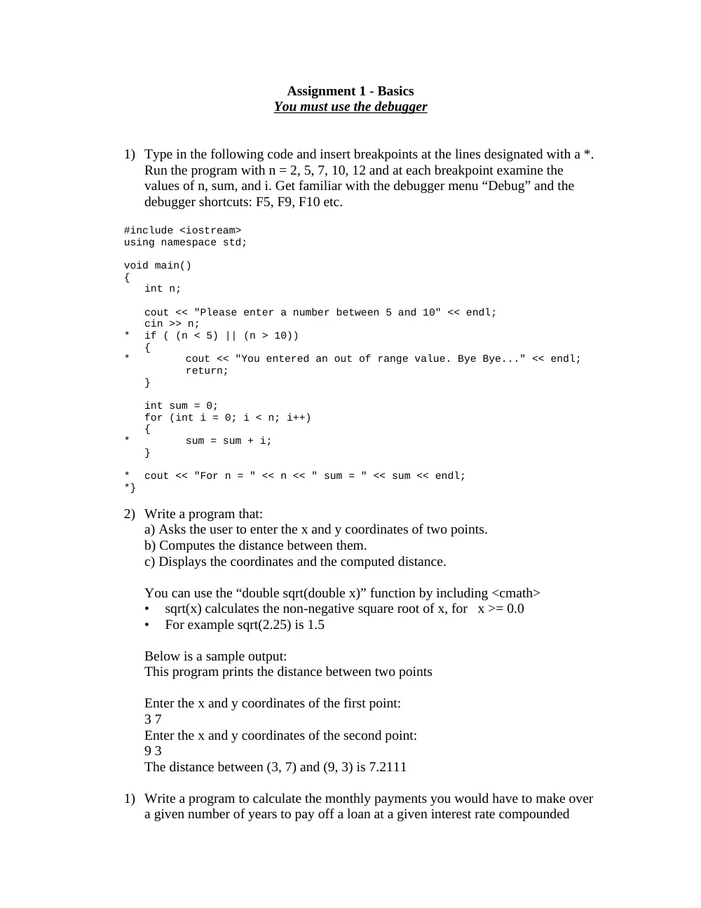 EECE 230 Homework Chapter 1- Multiple Problems, Spring 2015, page 1