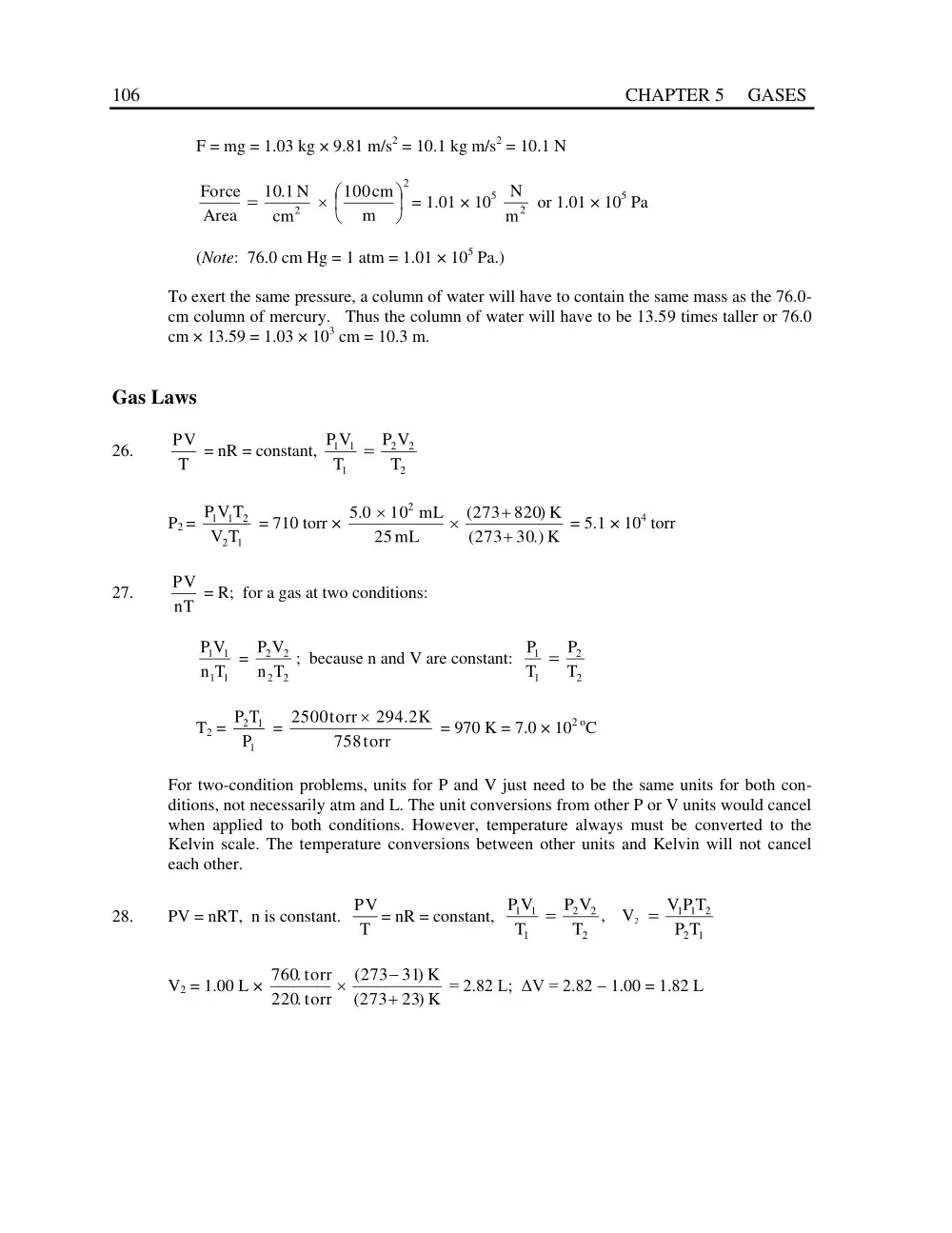 CHM 201 Problems Solution for Chap 5 Exercises, Fall 2013, page 3
