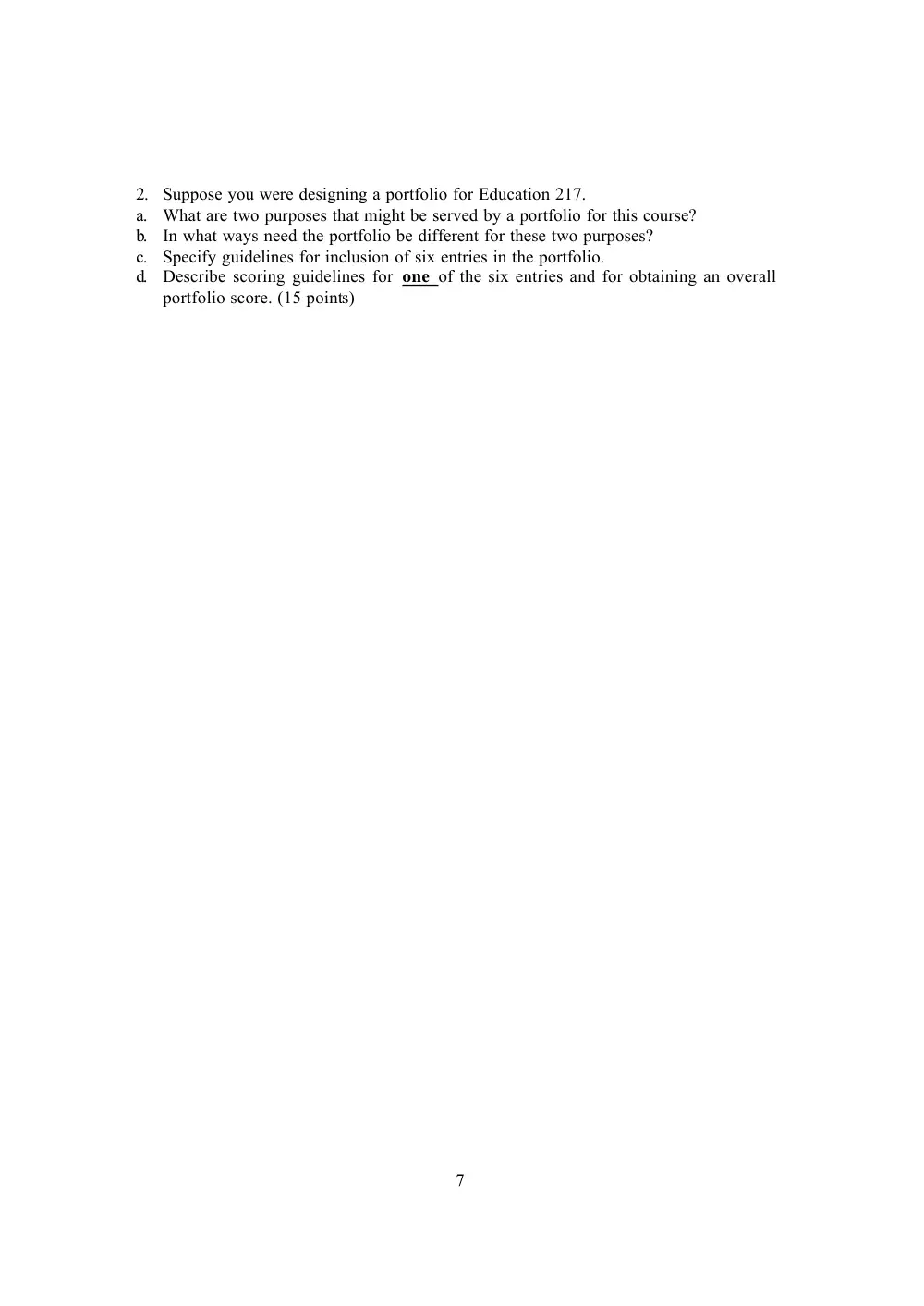 EDUC 217 Final, Fall 2005, page 7