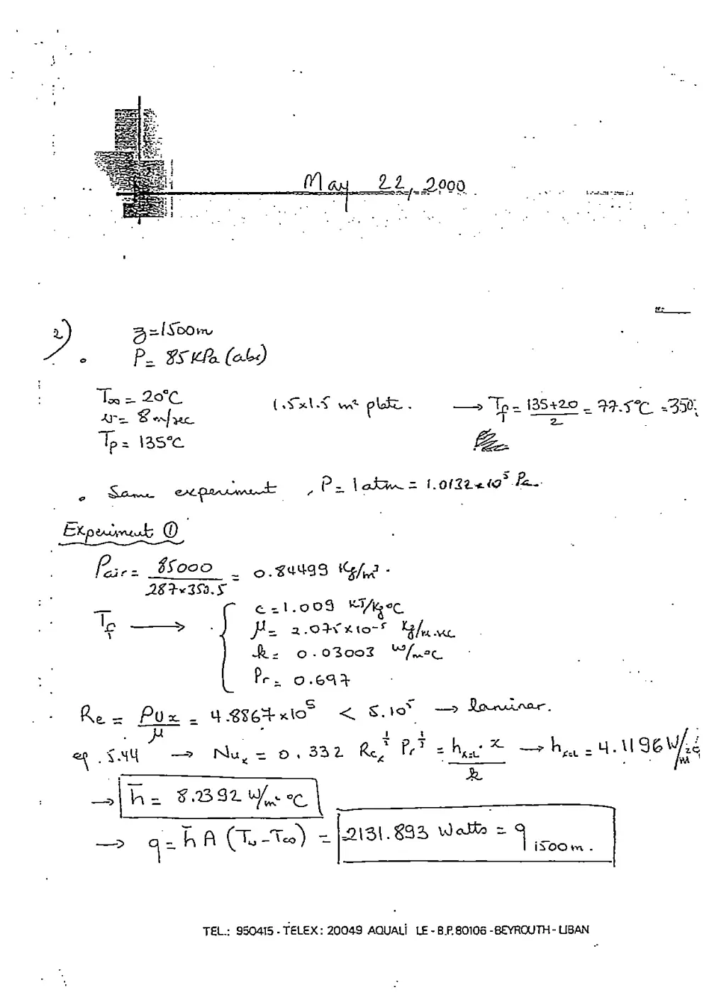 MEN 310 Exam 2 with Solution, Spring 2000, page 3