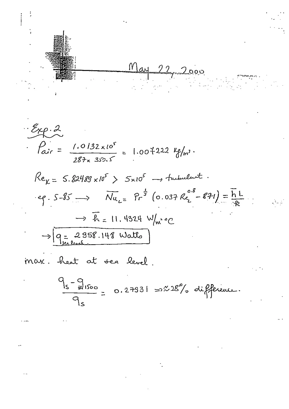 MEN 310 Exam 2 with Solution, Spring 2000, page 4