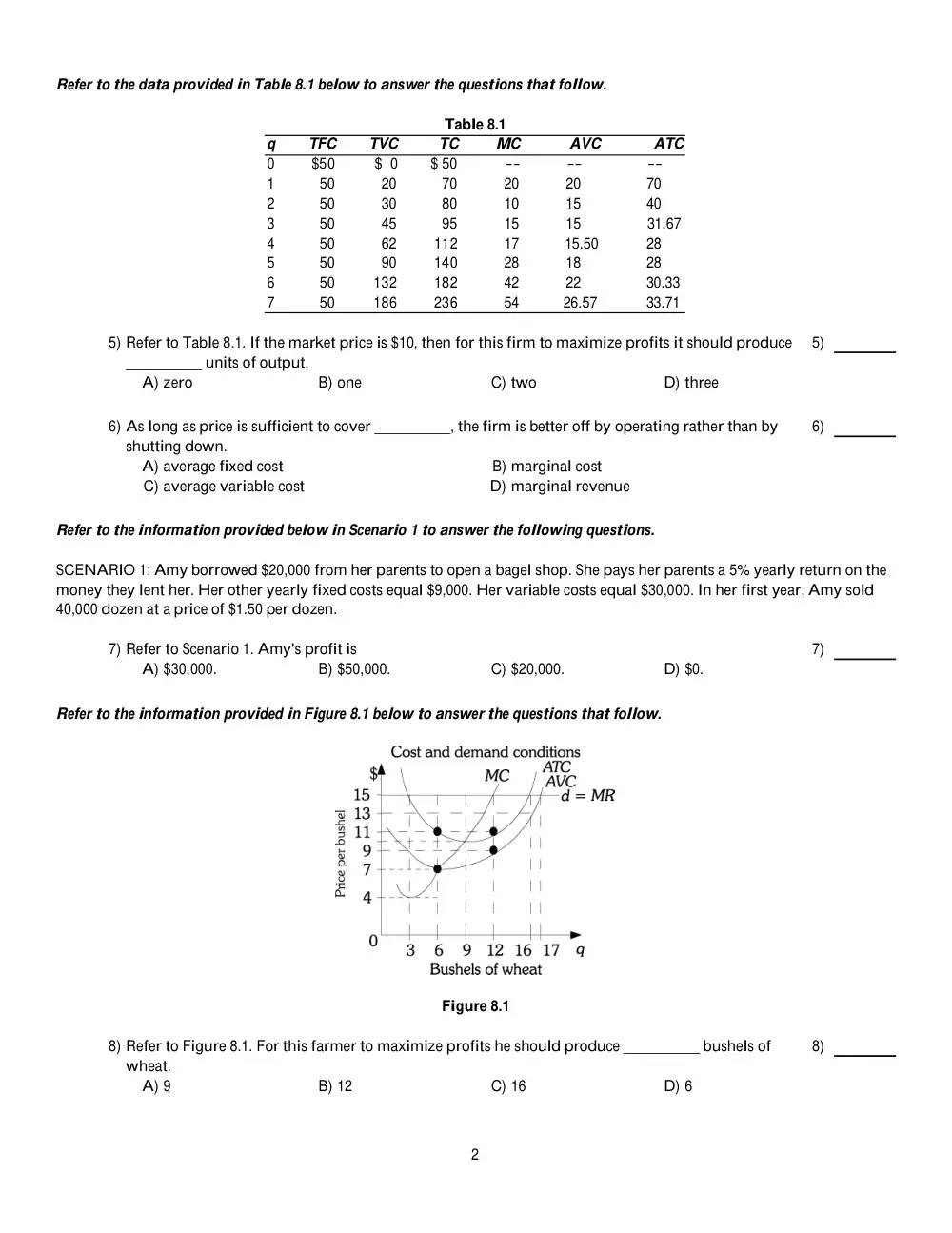 ECON 211 Final Sample, Summer 2011, page 2
