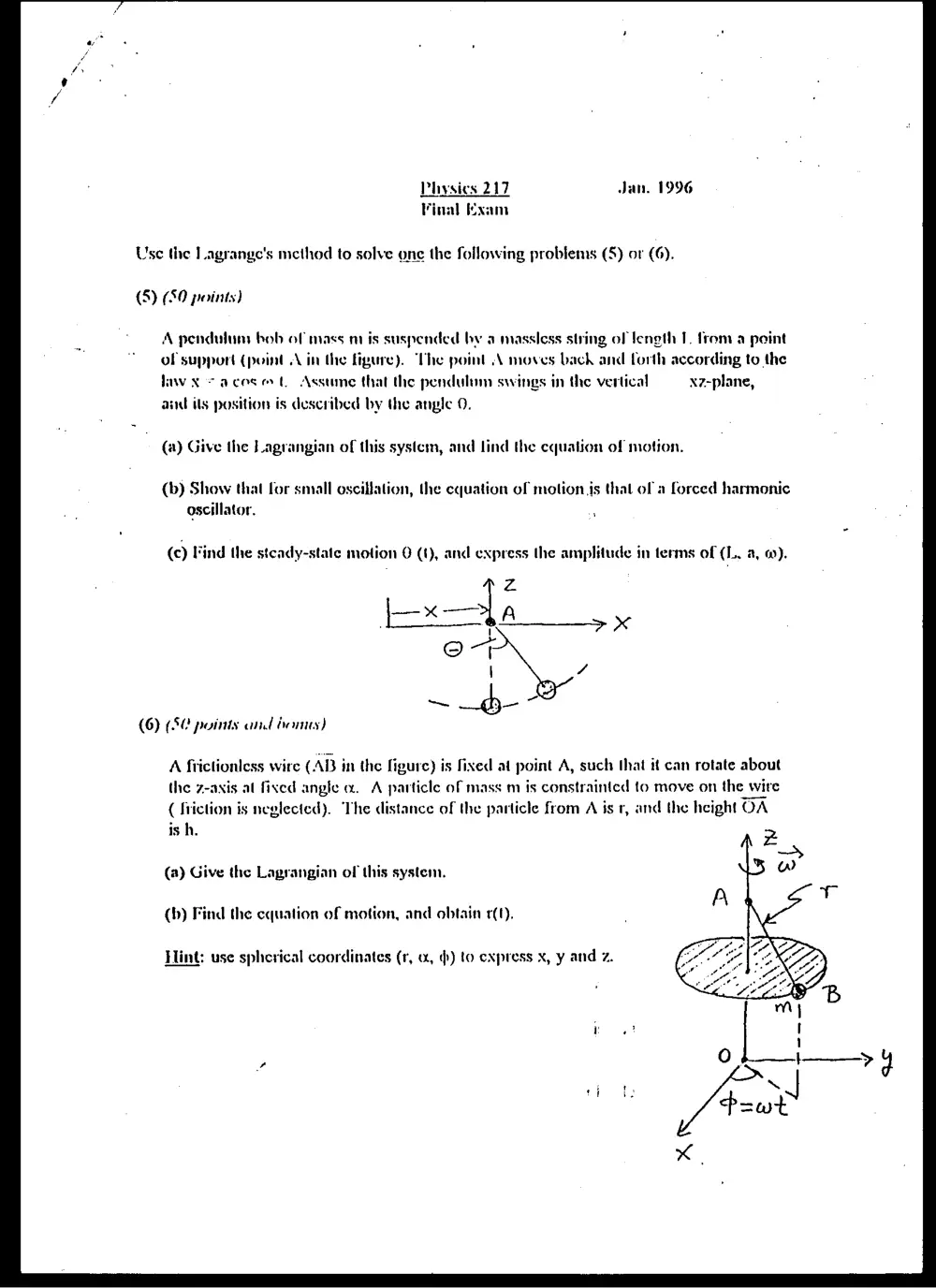 PHYS 217 Final, Fall 1995, page 4