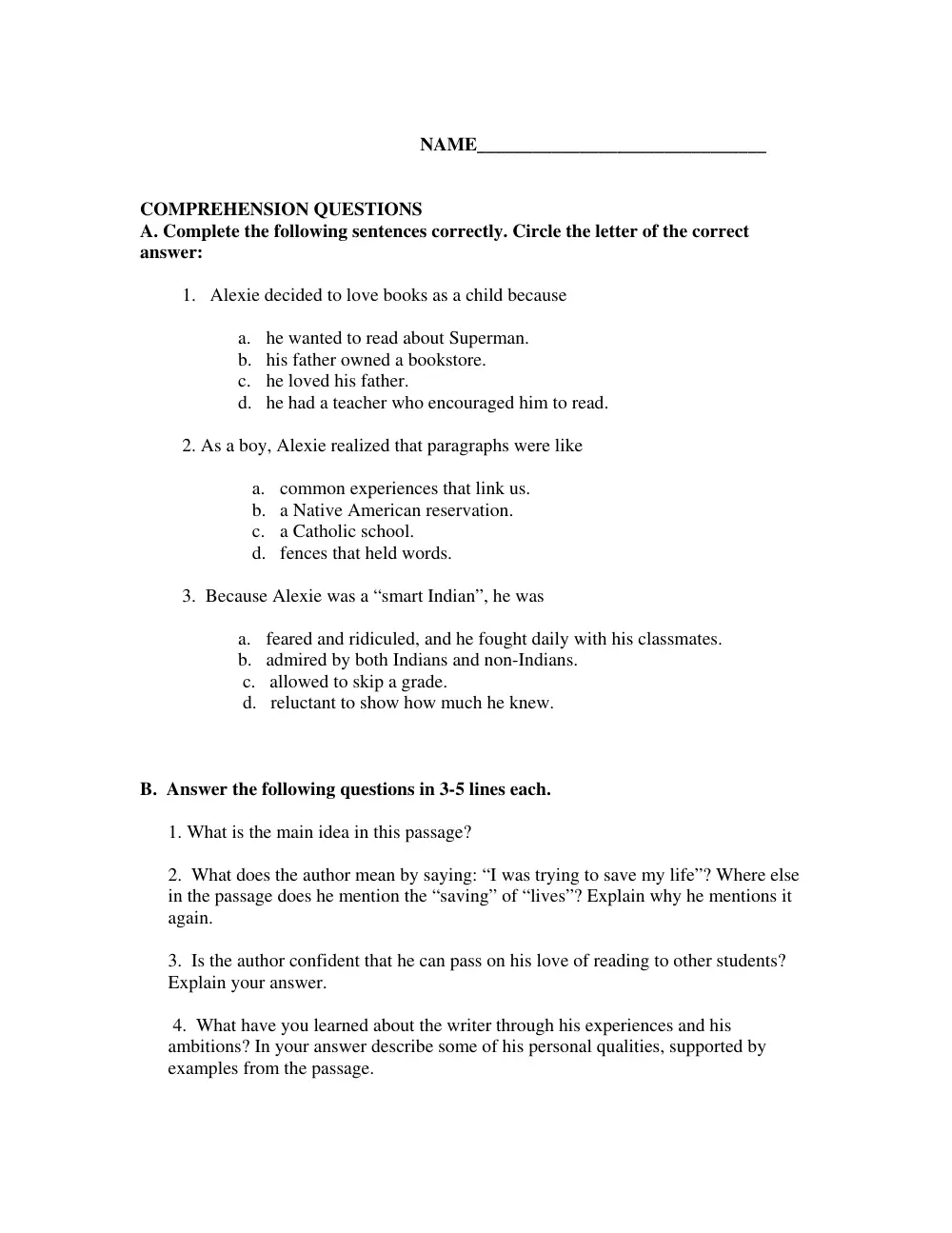 ENG 100 Final, Fall 2007, page 2