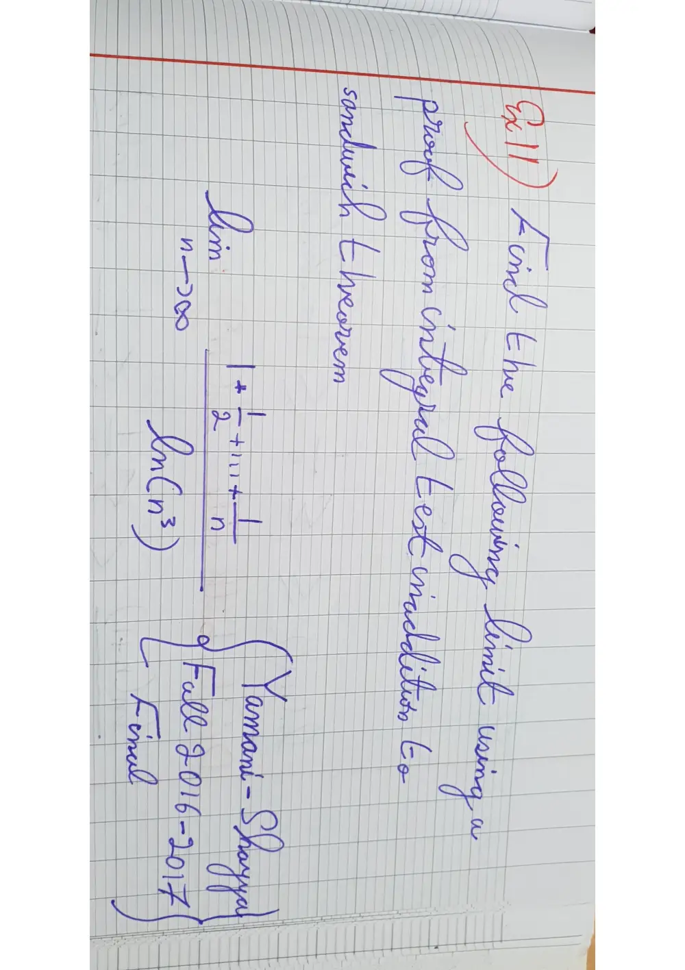 MATH 201 Problems Difficult Problem 8 Yamani, Spring 2019, page 1