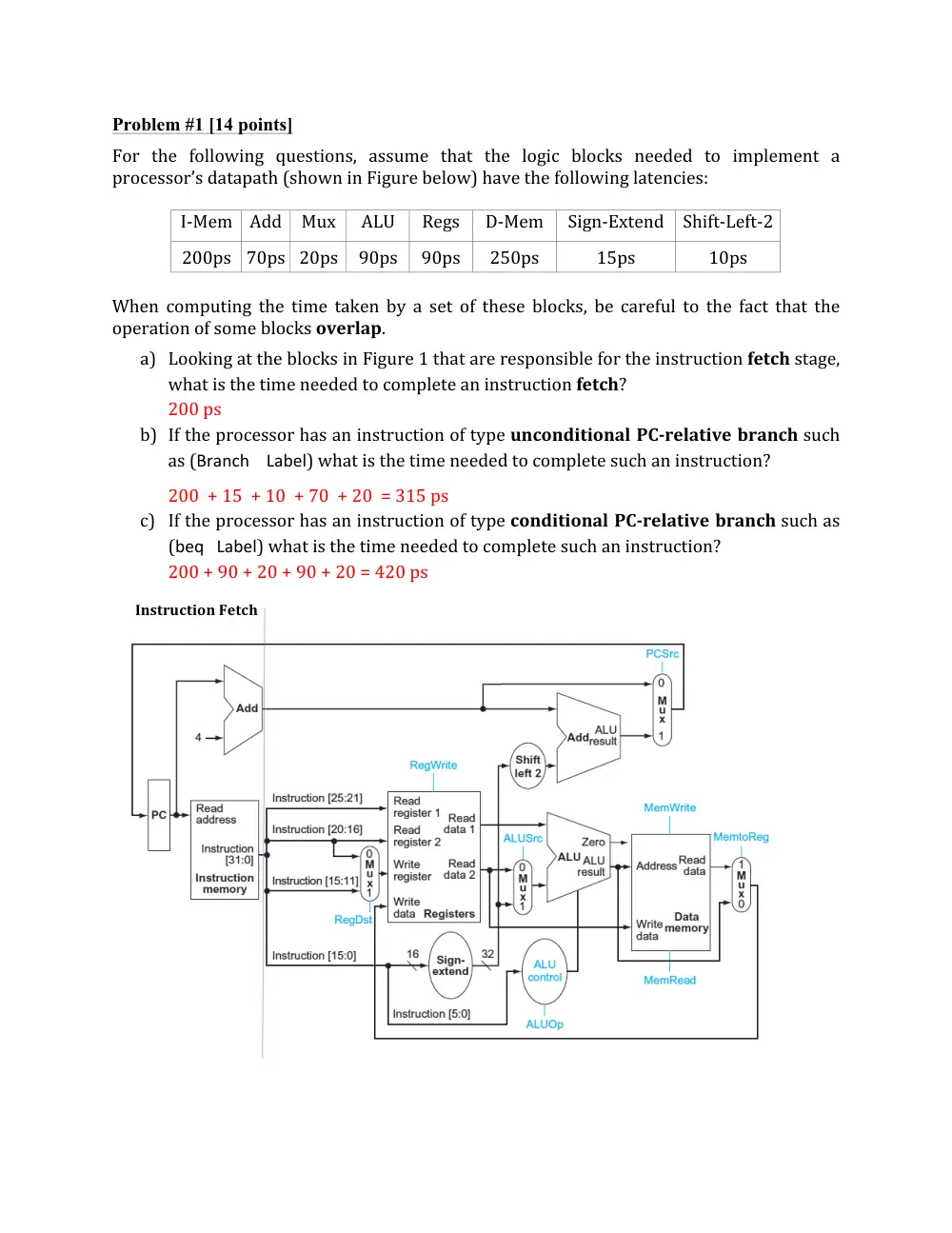 EECE 321 Exam 2, Spring 2015, page 2