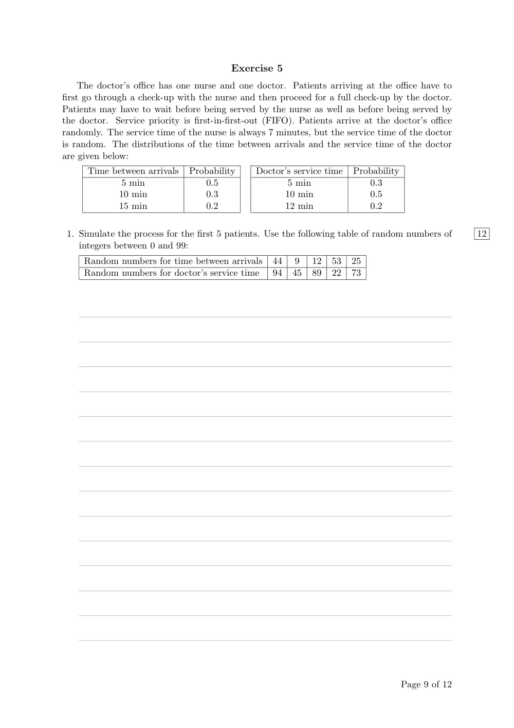 DCSN 205 Final, Spring 2012, page 9