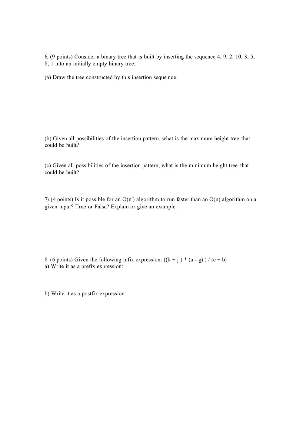 CMPS 212 Midterm, Fall 2005, page 2