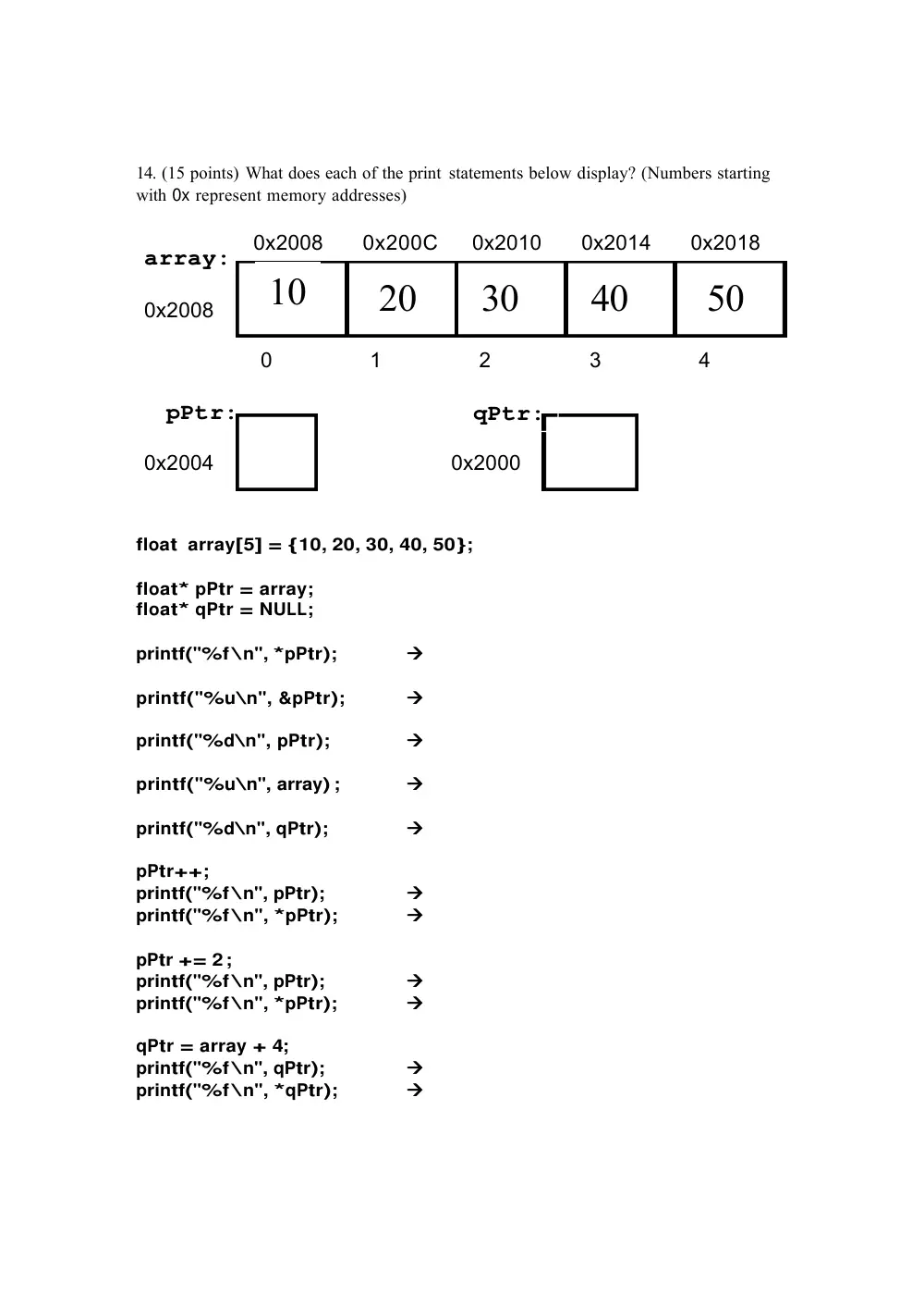 CMPS 212 Midterm, Fall 2005, page 7