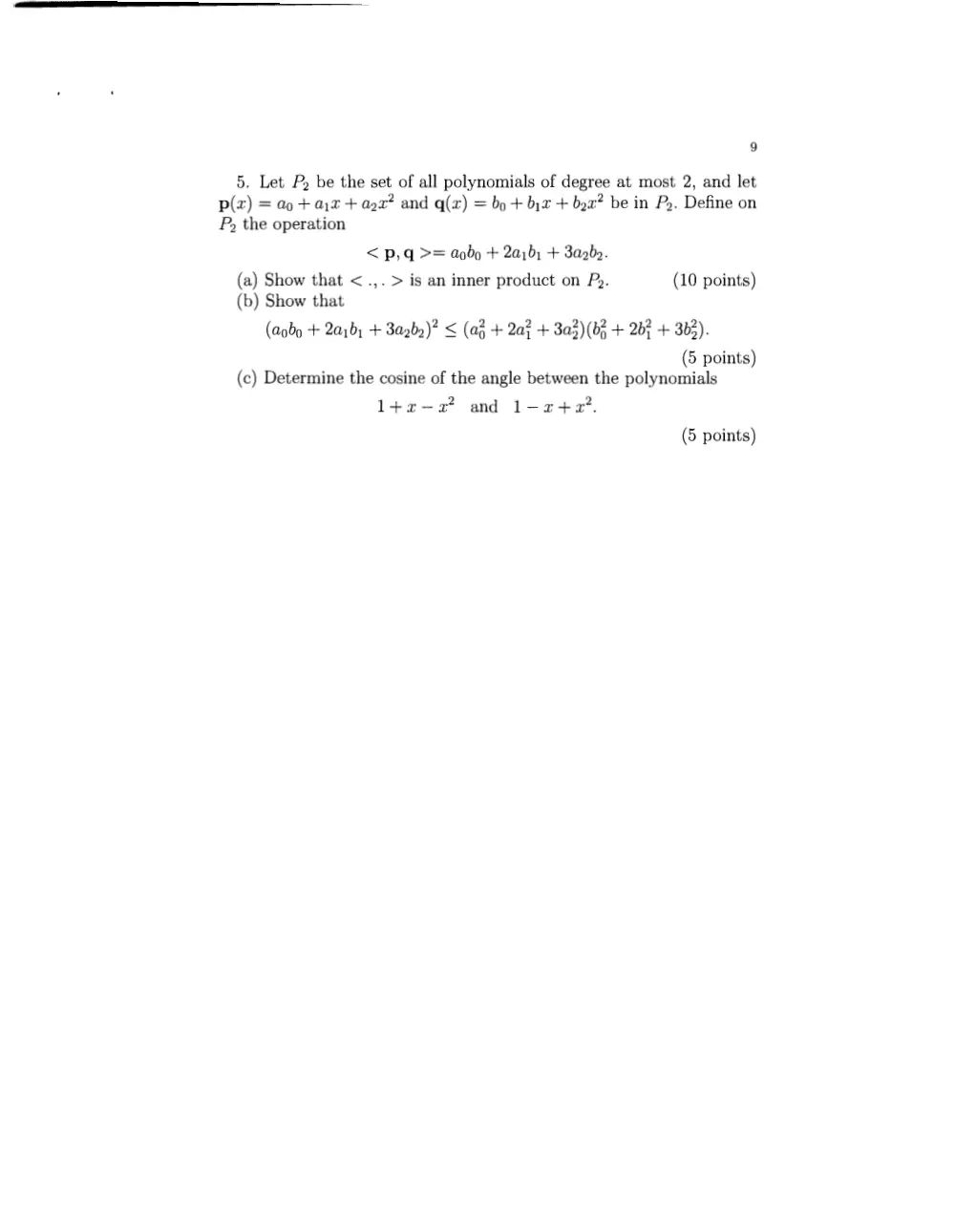 MATH 218 Final, Spring 2009, page 9