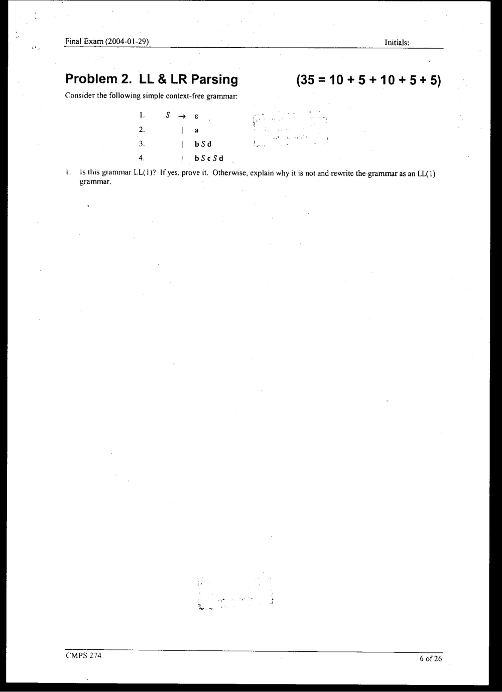 CMPS 274 Final, Fall 2003, page 6