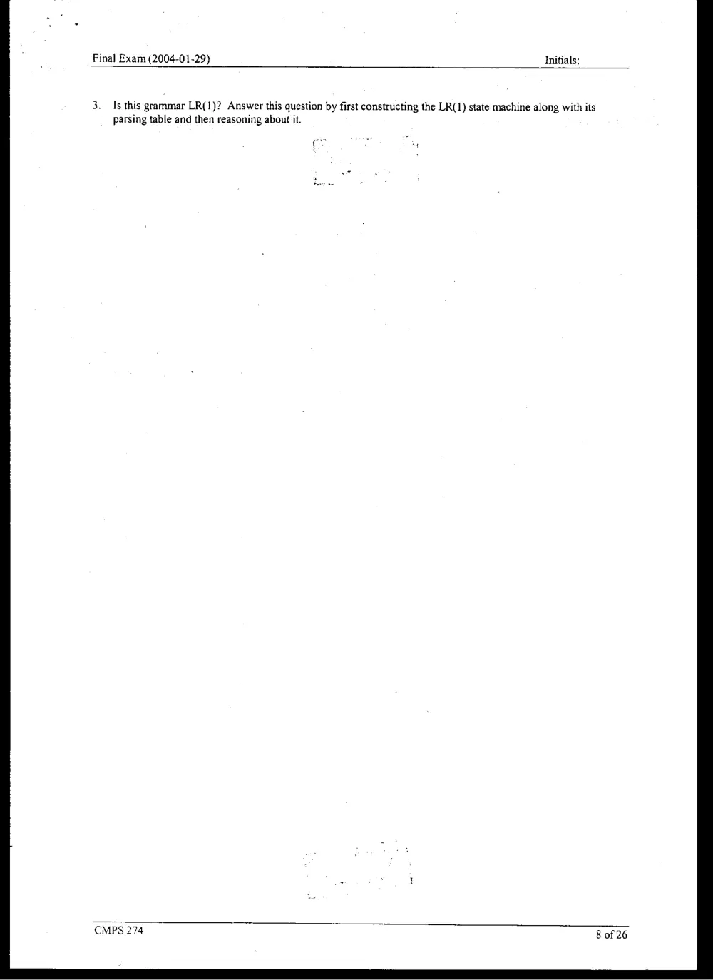 CMPS 274 Final, Fall 2003, page 8