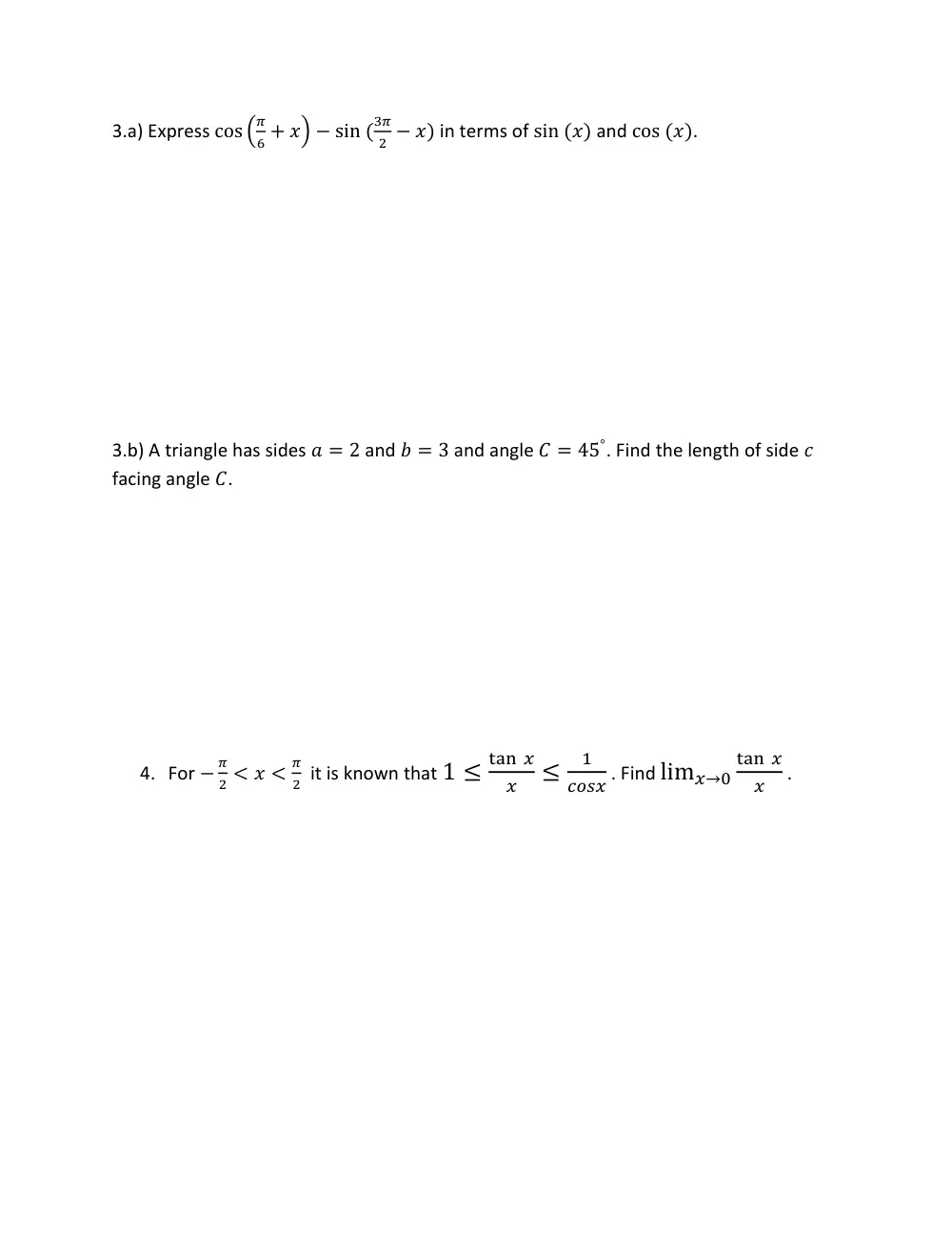 MATH 101 Exam 1, Fall 2010, page 4