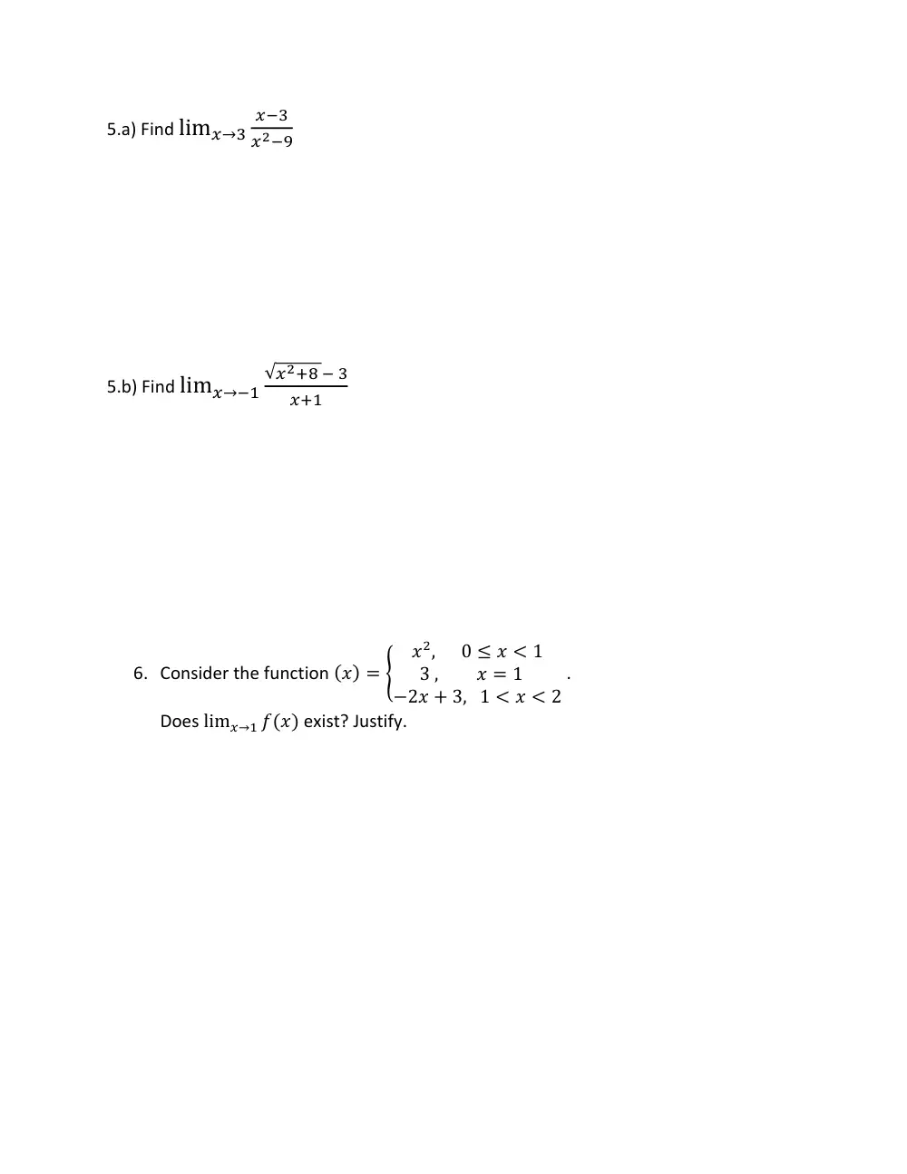 MATH 101 Exam 1, Fall 2010, page 5