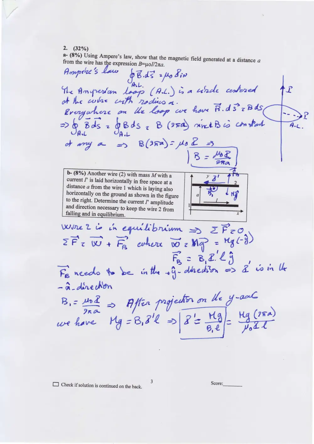 PHYS 211 Exam 2 with Solution, Fall 2011, page 3