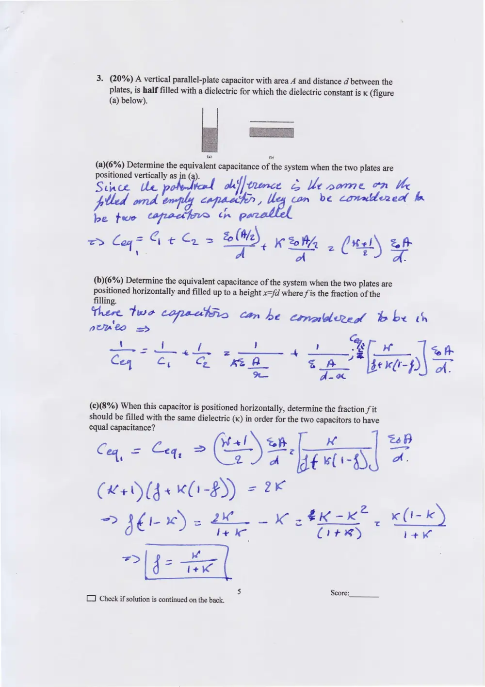 PHYS 211 Exam 2 with Solution, Fall 2011, page 5