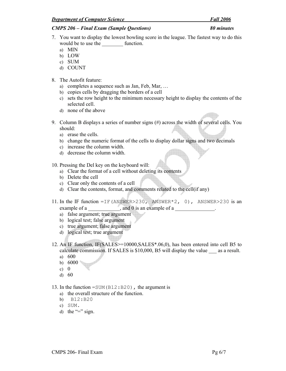 CMPS 206 Final, Fall 2005, page 6