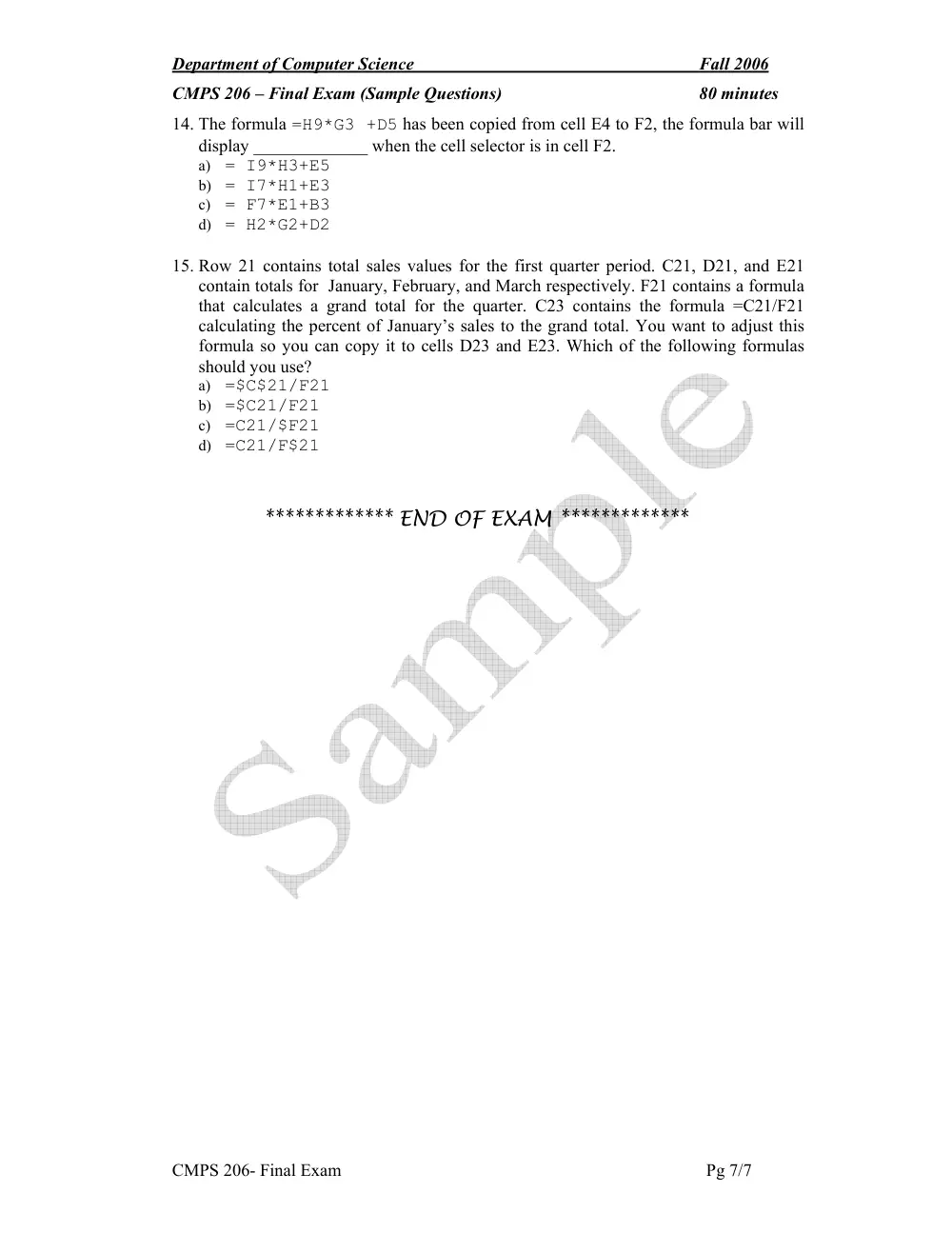 CMPS 206 Final, Fall 2005, page 7