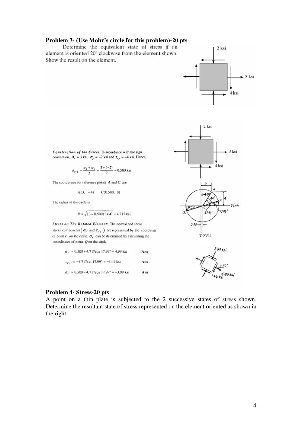 MECH 320 Midterm, Spring 2010, page 4