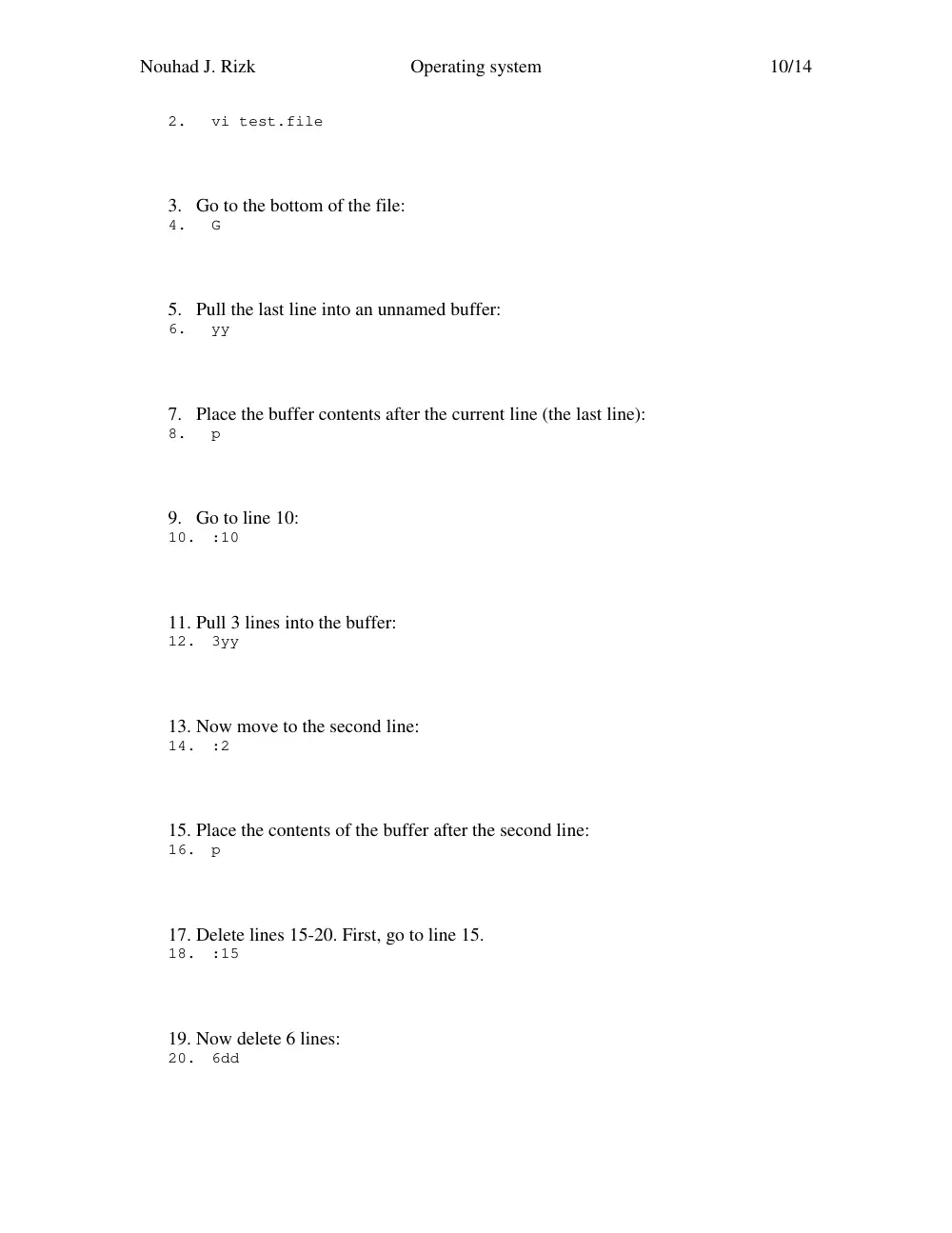 CSC 414 Tutorial, Spring 2003, page 10