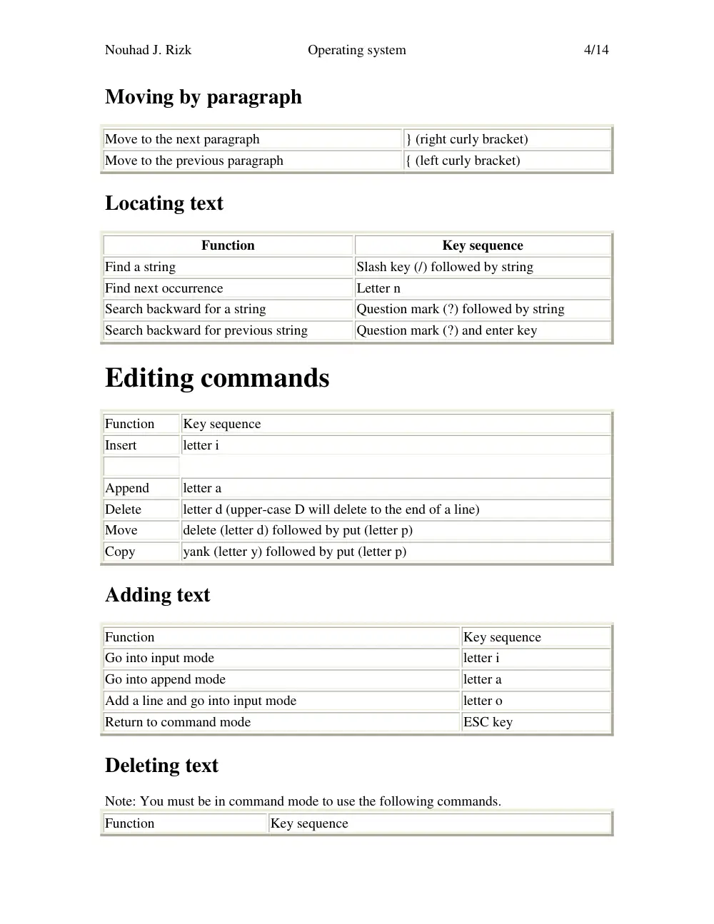 CSC 414 Tutorial, Spring 2003, page 4