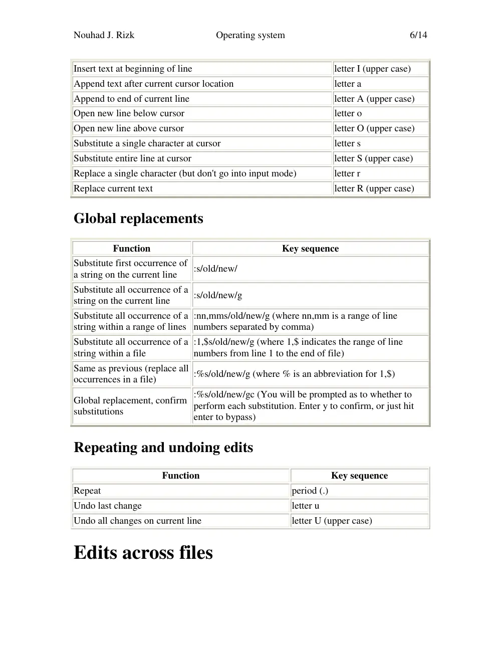 CSC 414 Tutorial, Spring 2003, page 6
