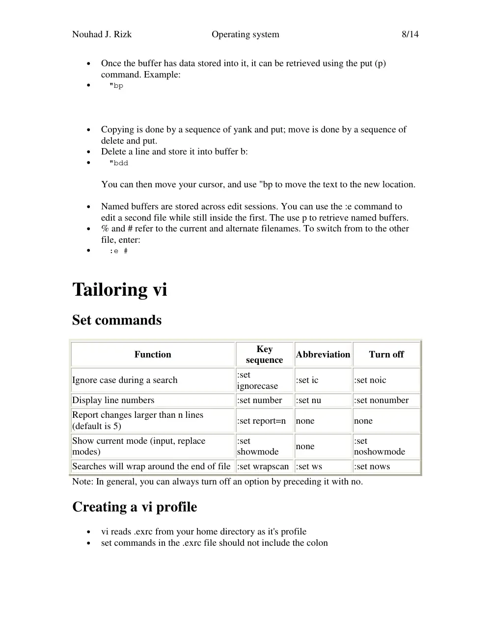 CSC 414 Tutorial, Spring 2003, page 8