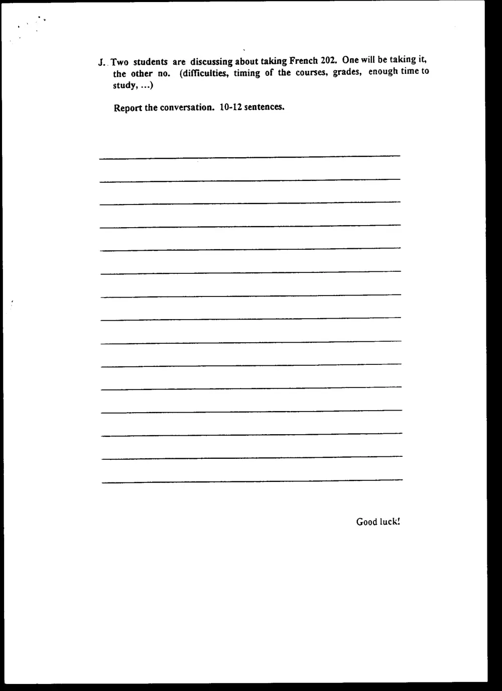 FREN 201 Final, Fall 1999, page 6