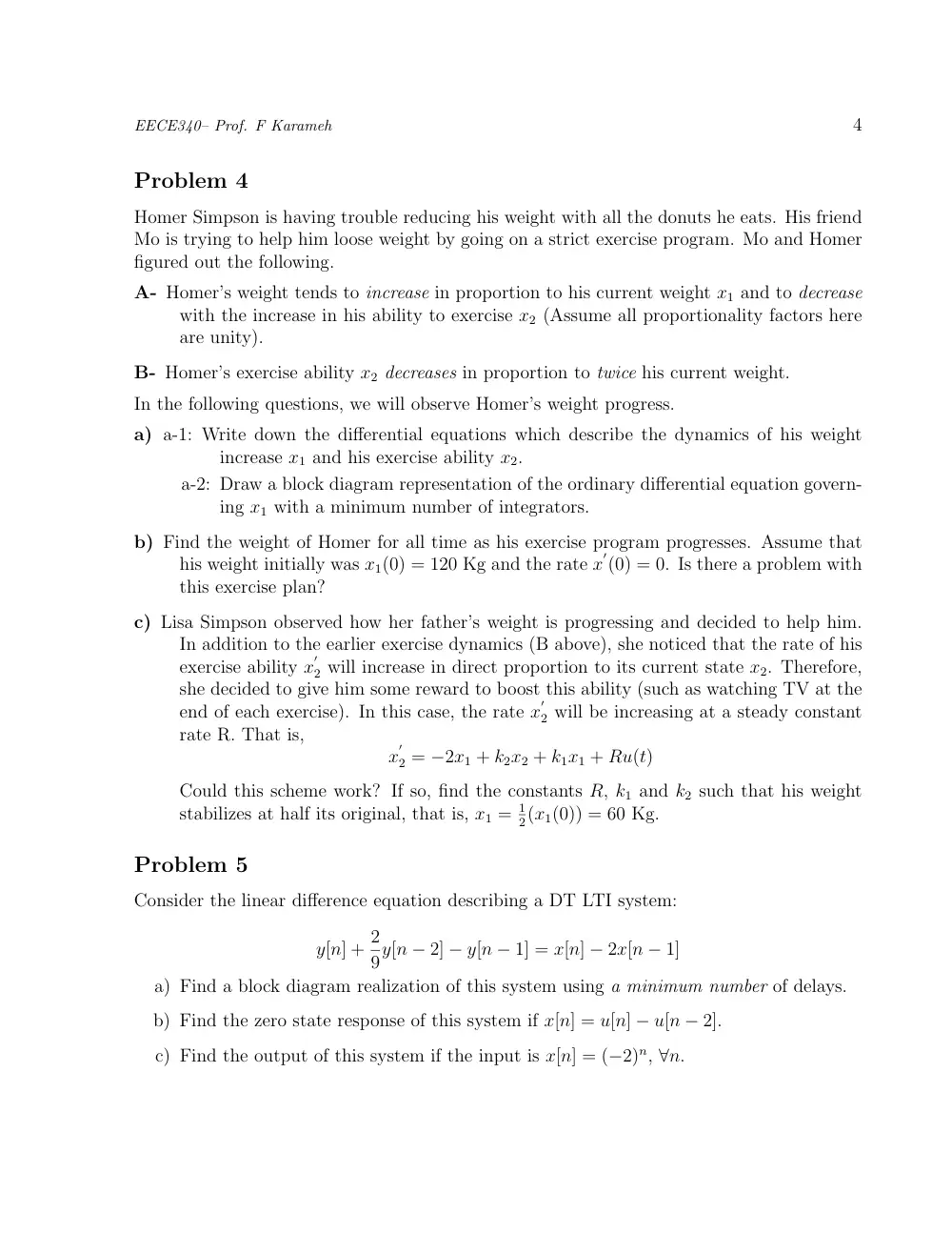 EECE 340 Homework Problem Set 2, Summer 2011, page 4