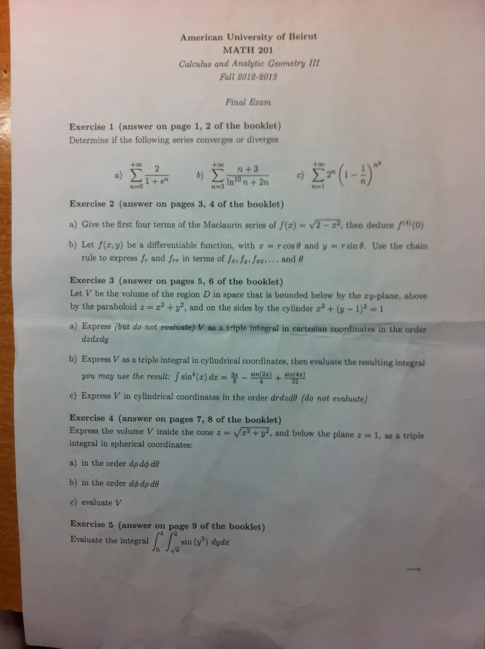 MATH 201 Final, Fall 2012, page 2