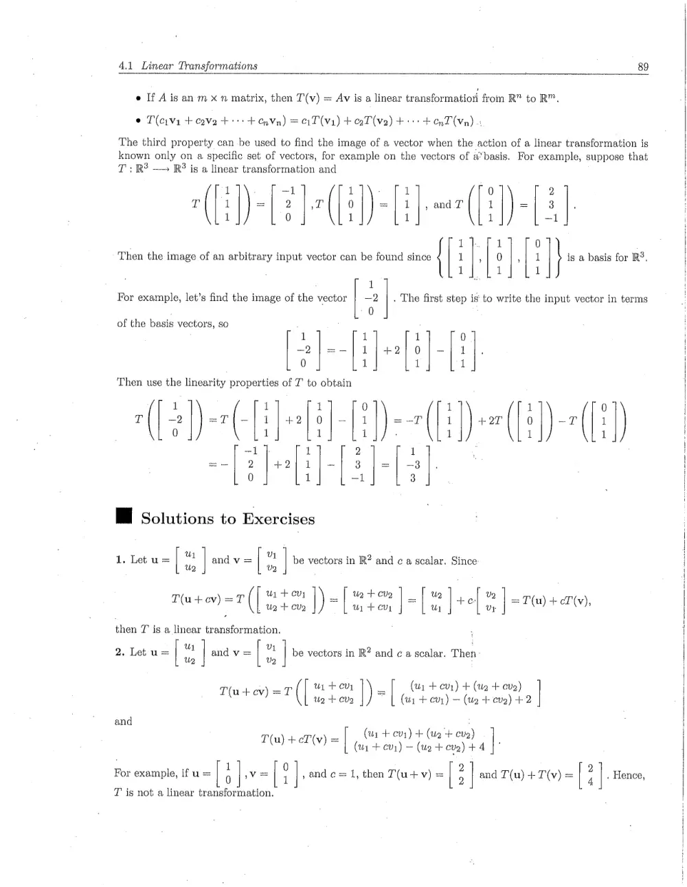 MATH 218 Problems Solution Manual Chapter 4.1, Fall 2011, page 2
