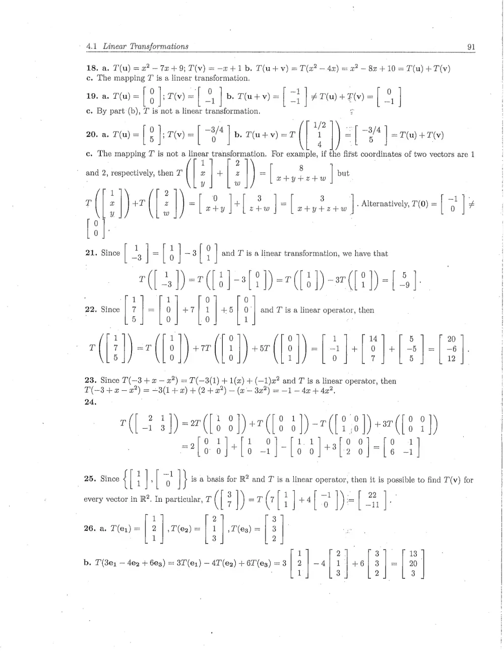 MATH 218 Problems Solution Manual Chapter 4.1, Fall 2011, page 4