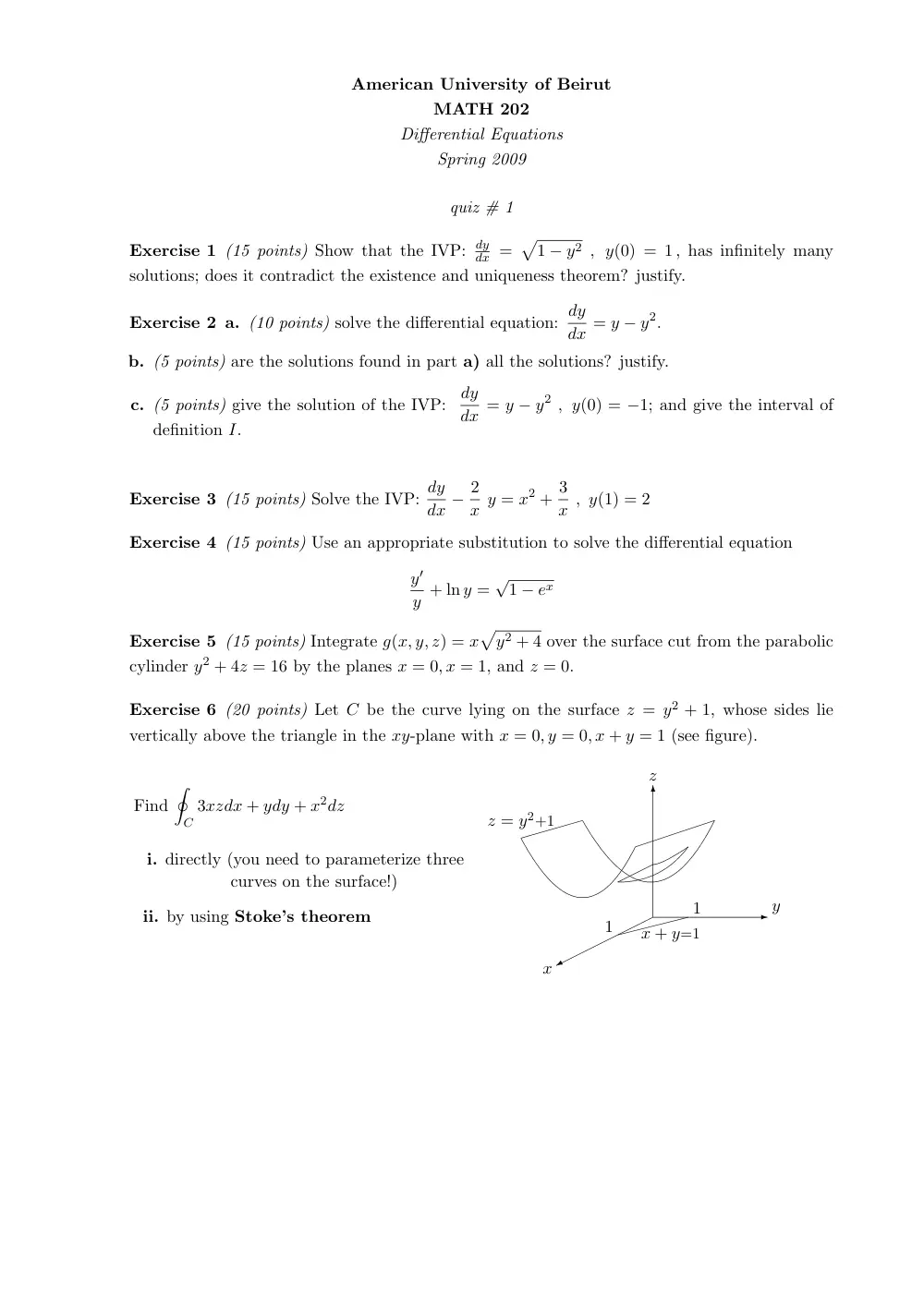 MATH 202 Exam 1, Fall 2002, page 1