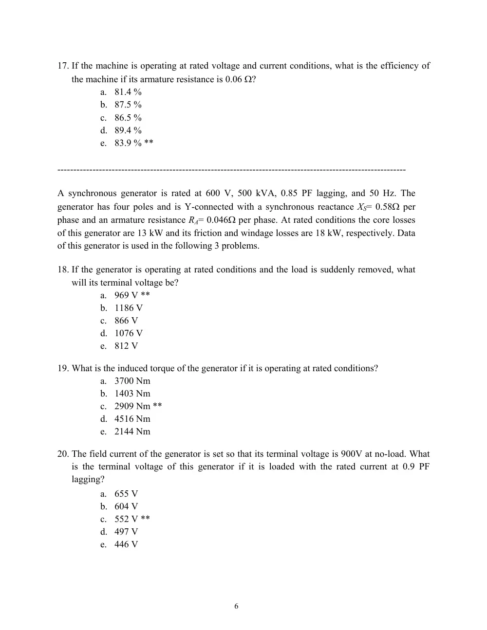 EECE 370 Exam 2 with Solution, Fall 2011, page 6