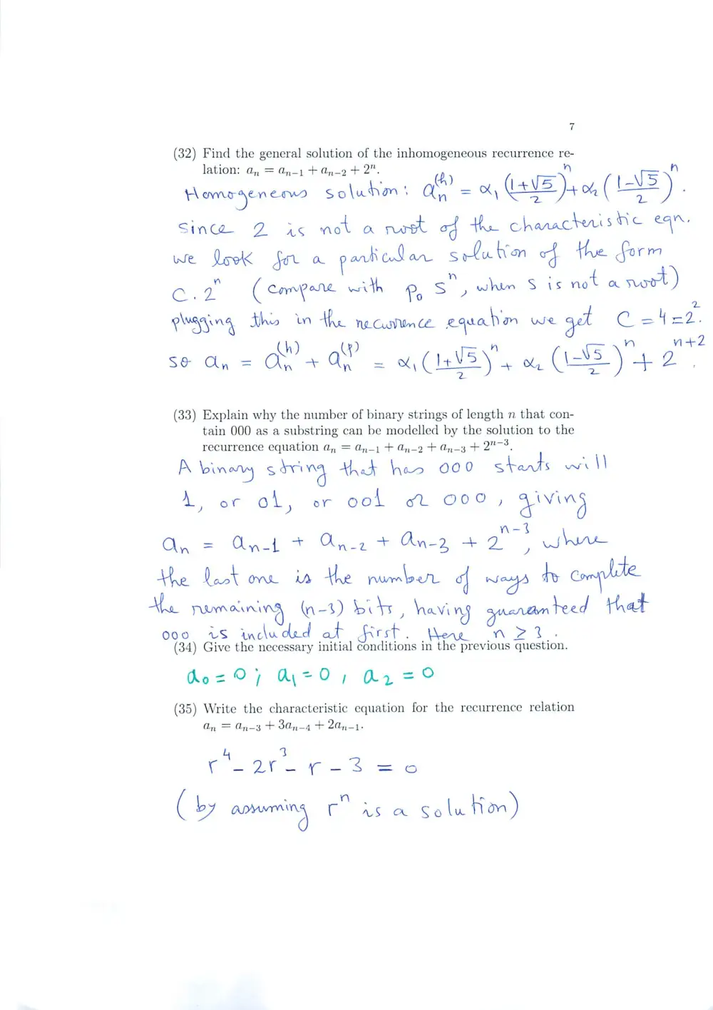 MATH 211 Final With Solution, Spring 2005, page 7