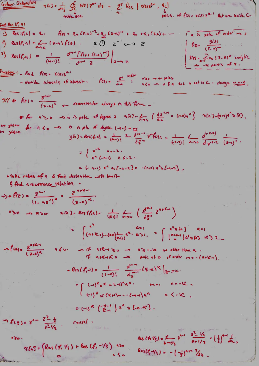 EECE 340 Notes Cheat Sheets, Spring 2015, page 6